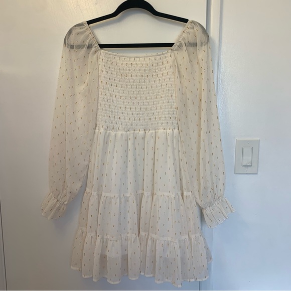 Altard State Cream Texture Dot Dress - Picture 5 of 5